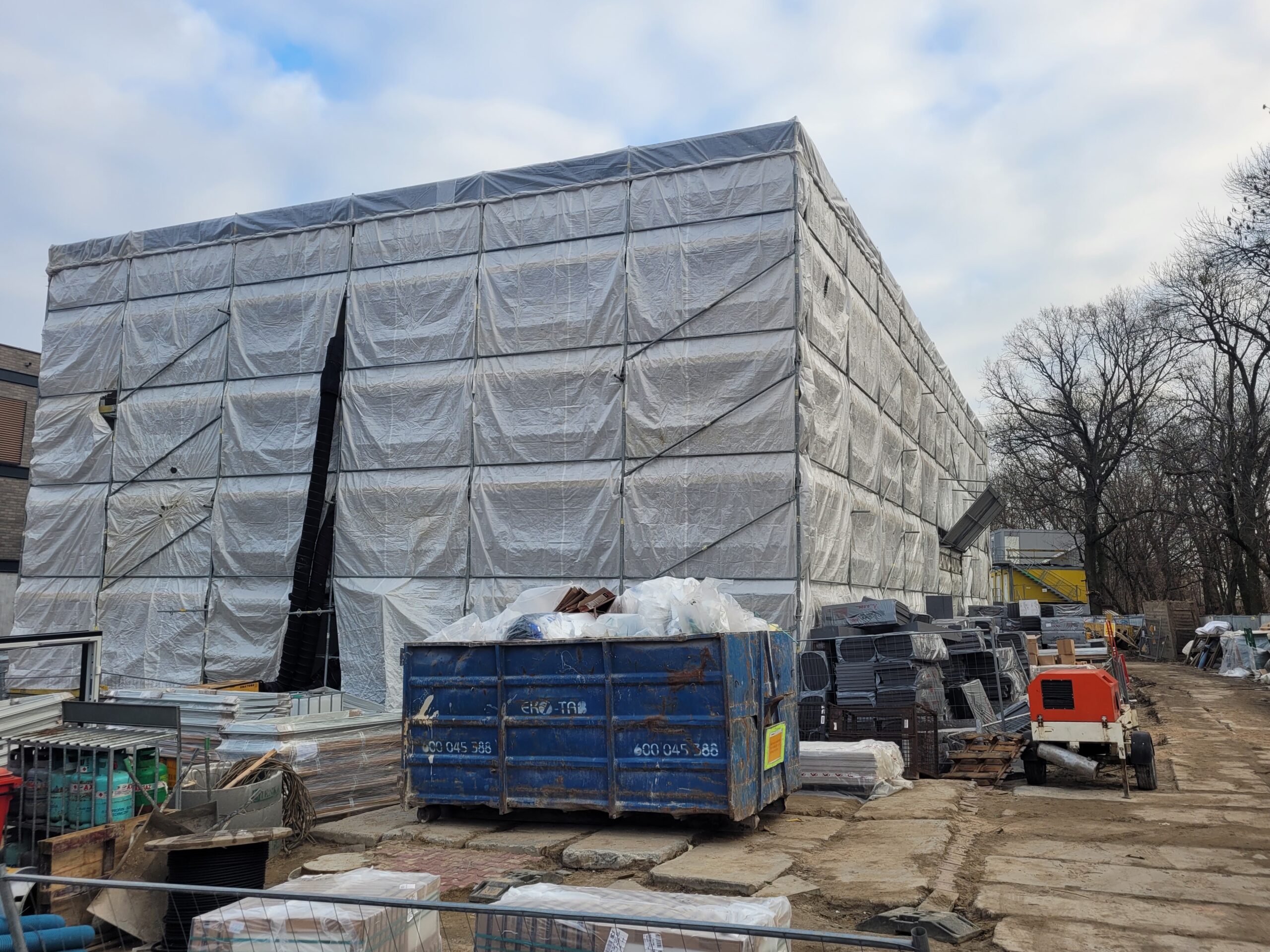 Construction of a student housing complex at dusk, symbolizing the global boom in student accommodation demand